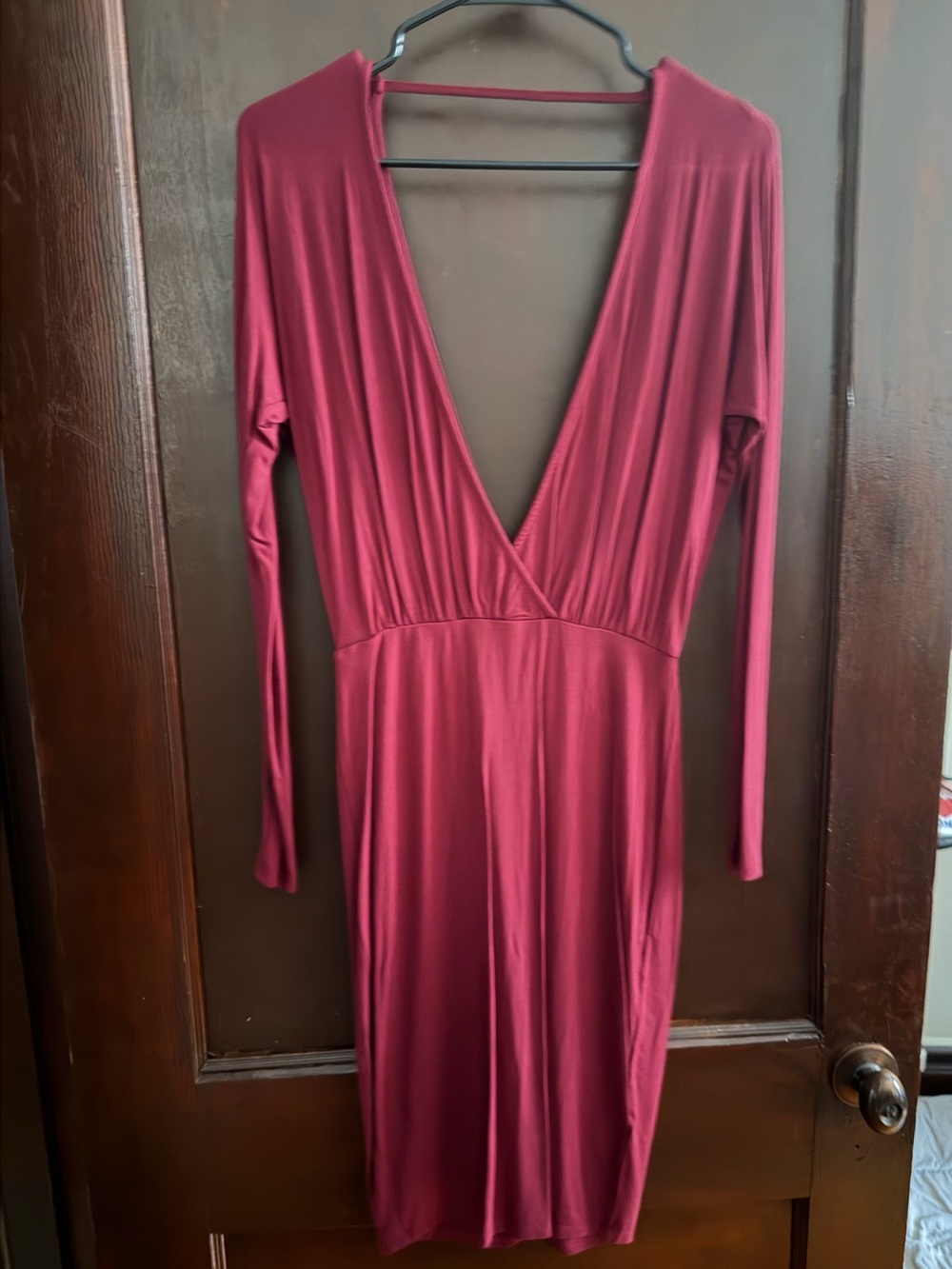 Burgundy TOBI dress